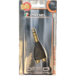 PROEL 2 x Phono to Stereo jack connector DHPA250